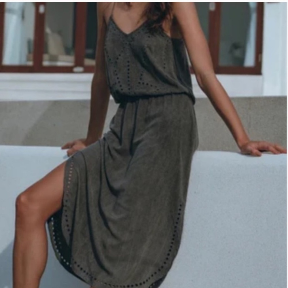 Boho Dark Grey Dress by Pampelone